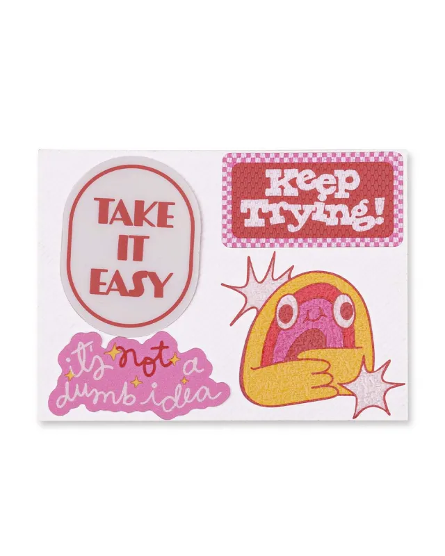 Sensory Sticker Set - Take It Easy made by ban.do