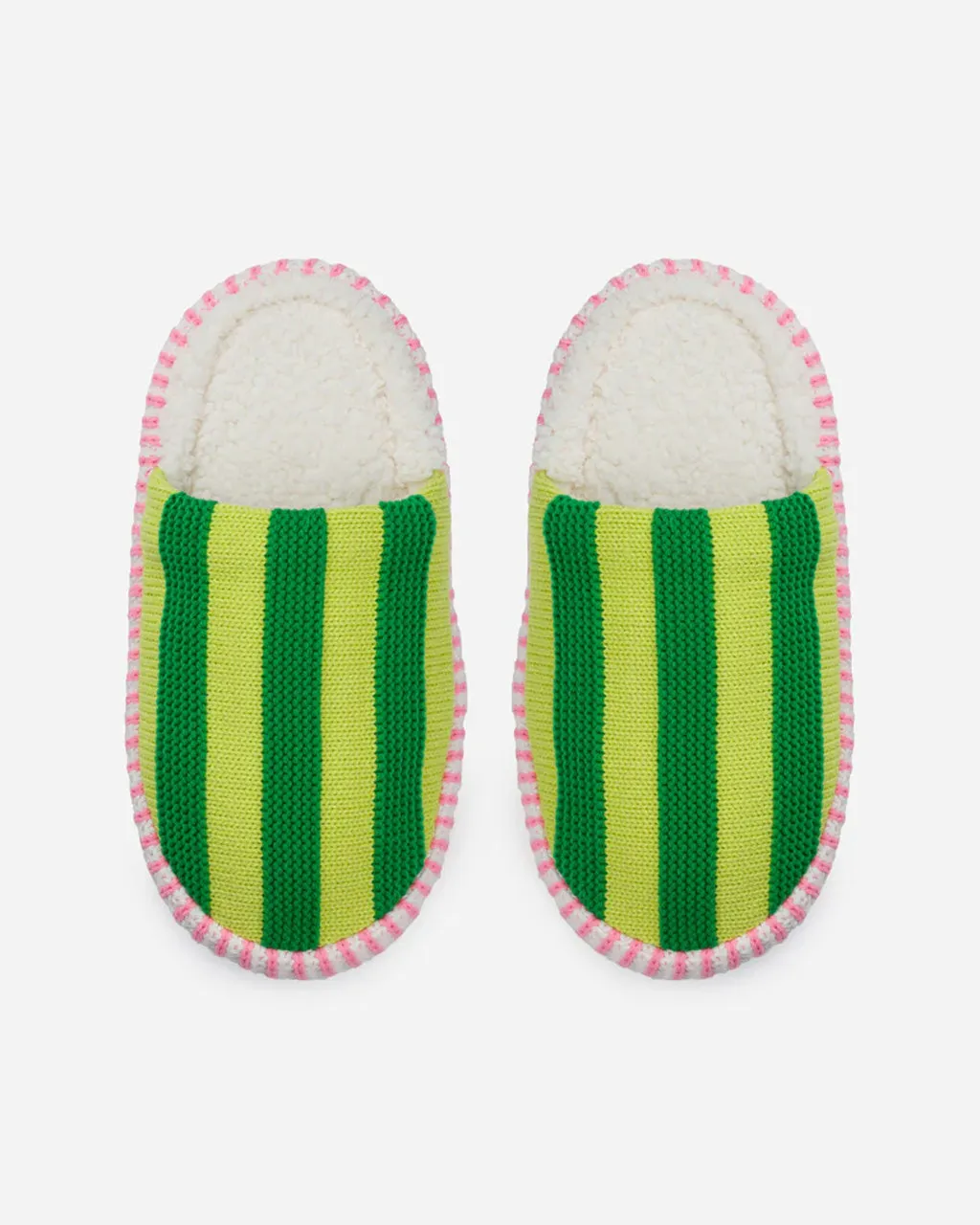 Super Stripe Slide Slippers - Lime Green sold by ban.do product image thumbnail 3