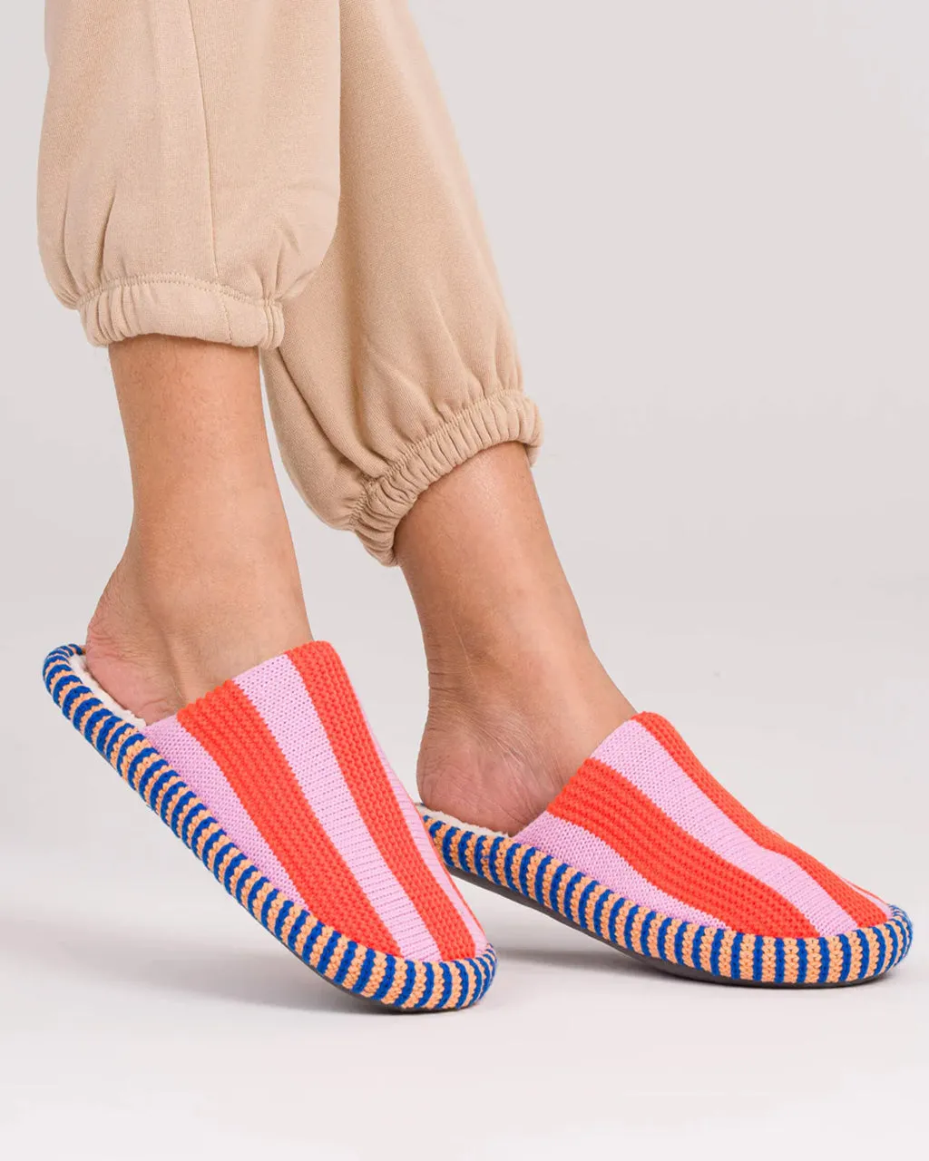Super Stripe Slide Slippers - Poppy Lilac sold by ban.do product image thumbnail 2