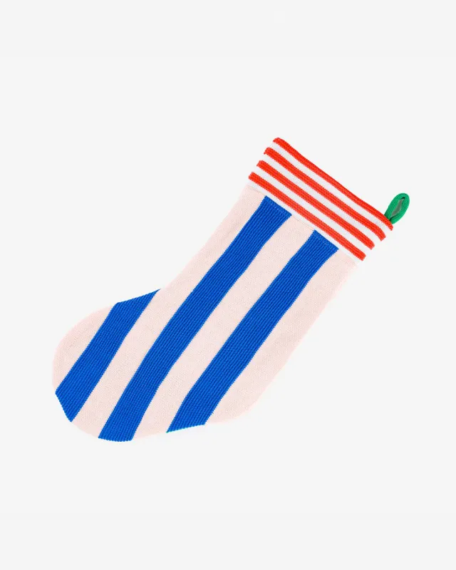 Super Stripe Holiday Stocking - Blue Blush sold by ban.do