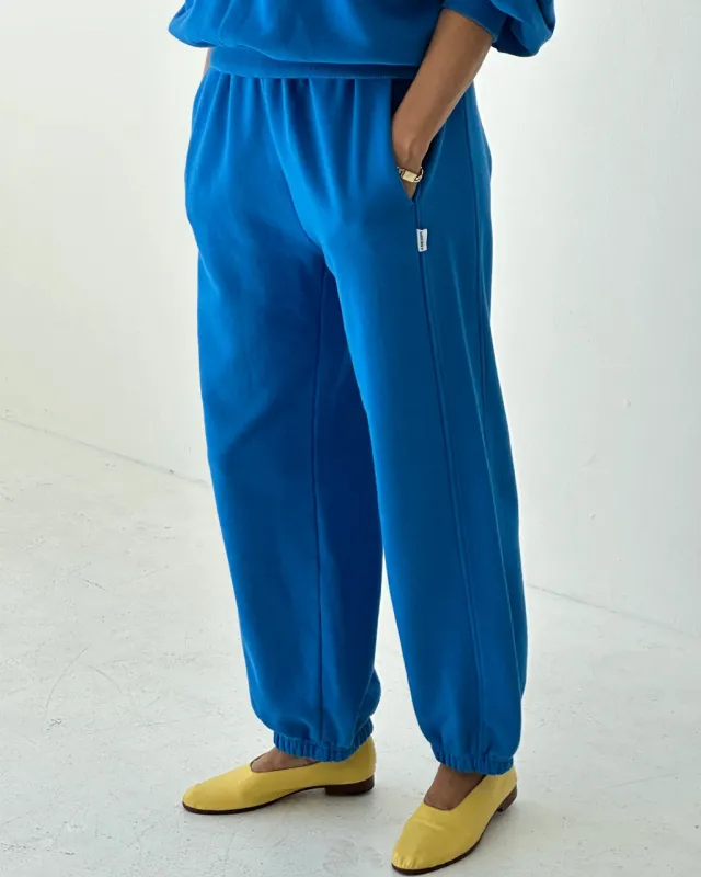 French Terry Balloon Pants - Lagoon sold by ban.do