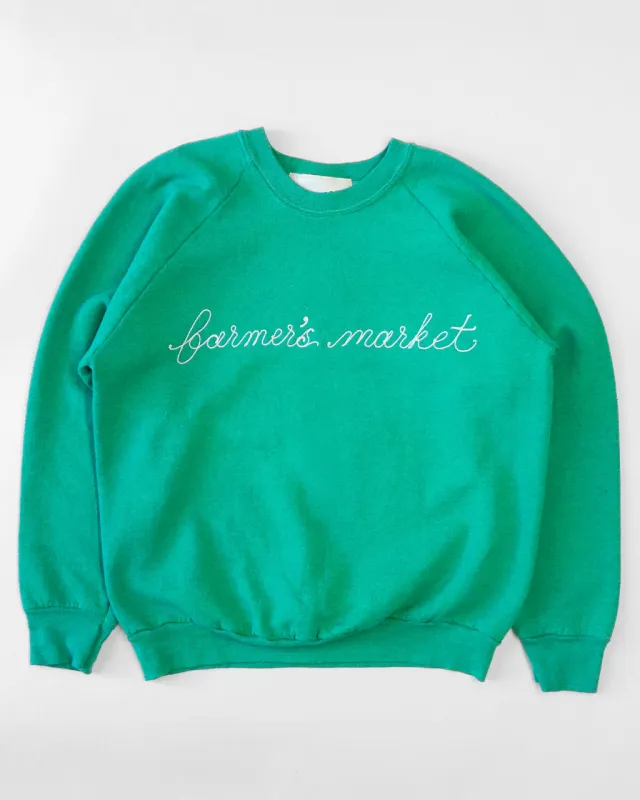 Farmer's Market Chainstitch Sweatshirt - Green sold by ban.do