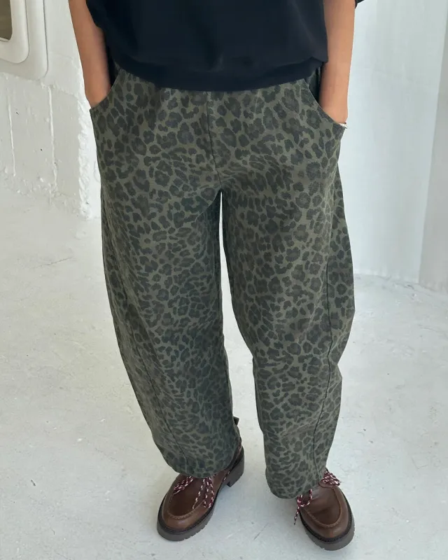 Arc Pants - Fern Leopard sold by ban.do