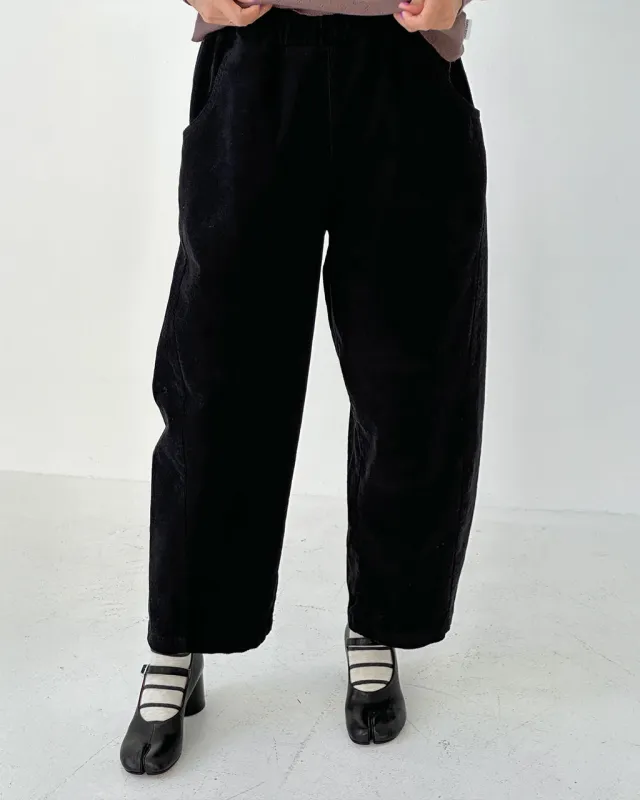 Corduroy Arc Pants - Black sold by ban.do