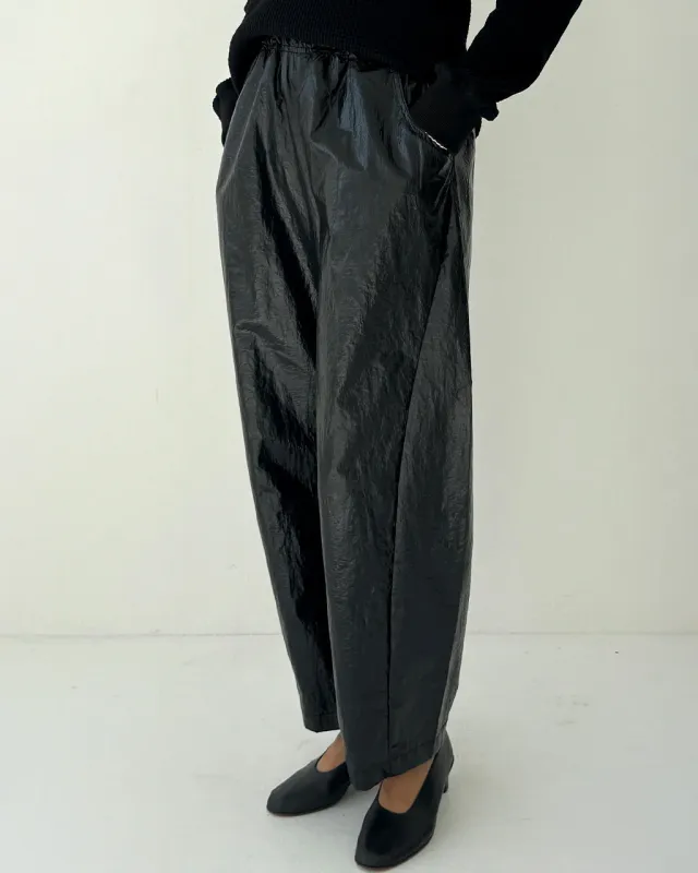 Liquid Nylon Arc Pants - Lacquer Black made by Le Bon Shoppe