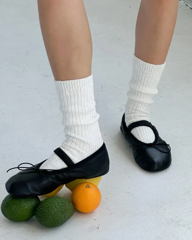 Cottage Socks - White Linen made by Le Bon Shoppe