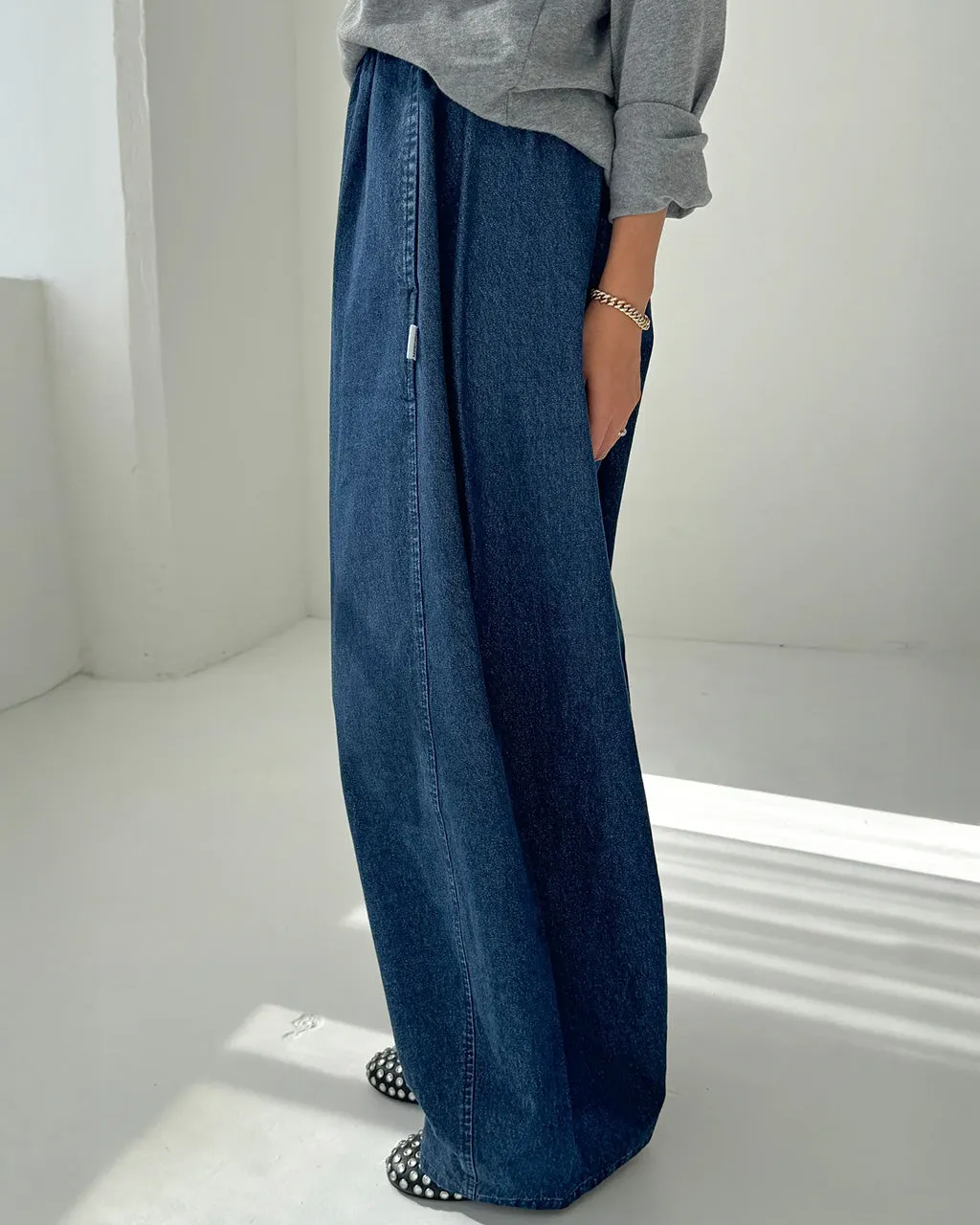 Parachute Pants - Denim Blue sold by ban.do product image thumbnail 3