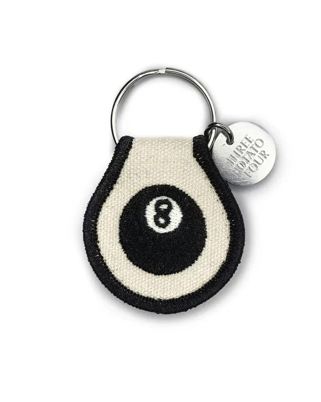 8 Ball Patch Keychain sold by ban.do
