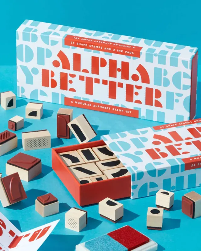Alpha Better Stamp Set sold by ban.do