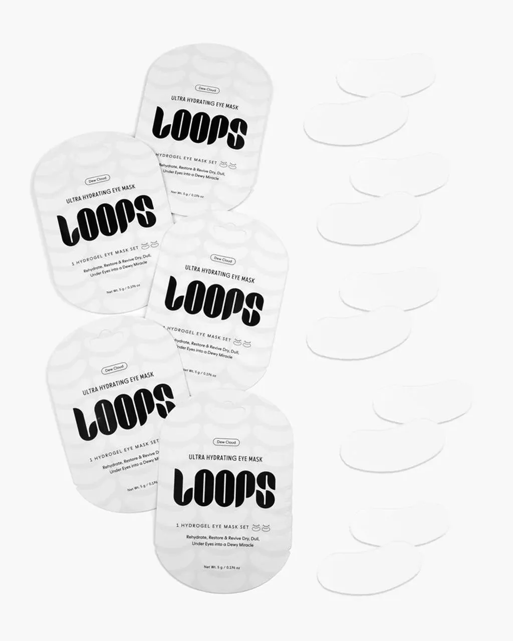 Dew Cloud Eye Mask - Set of 5 sold by ban.do