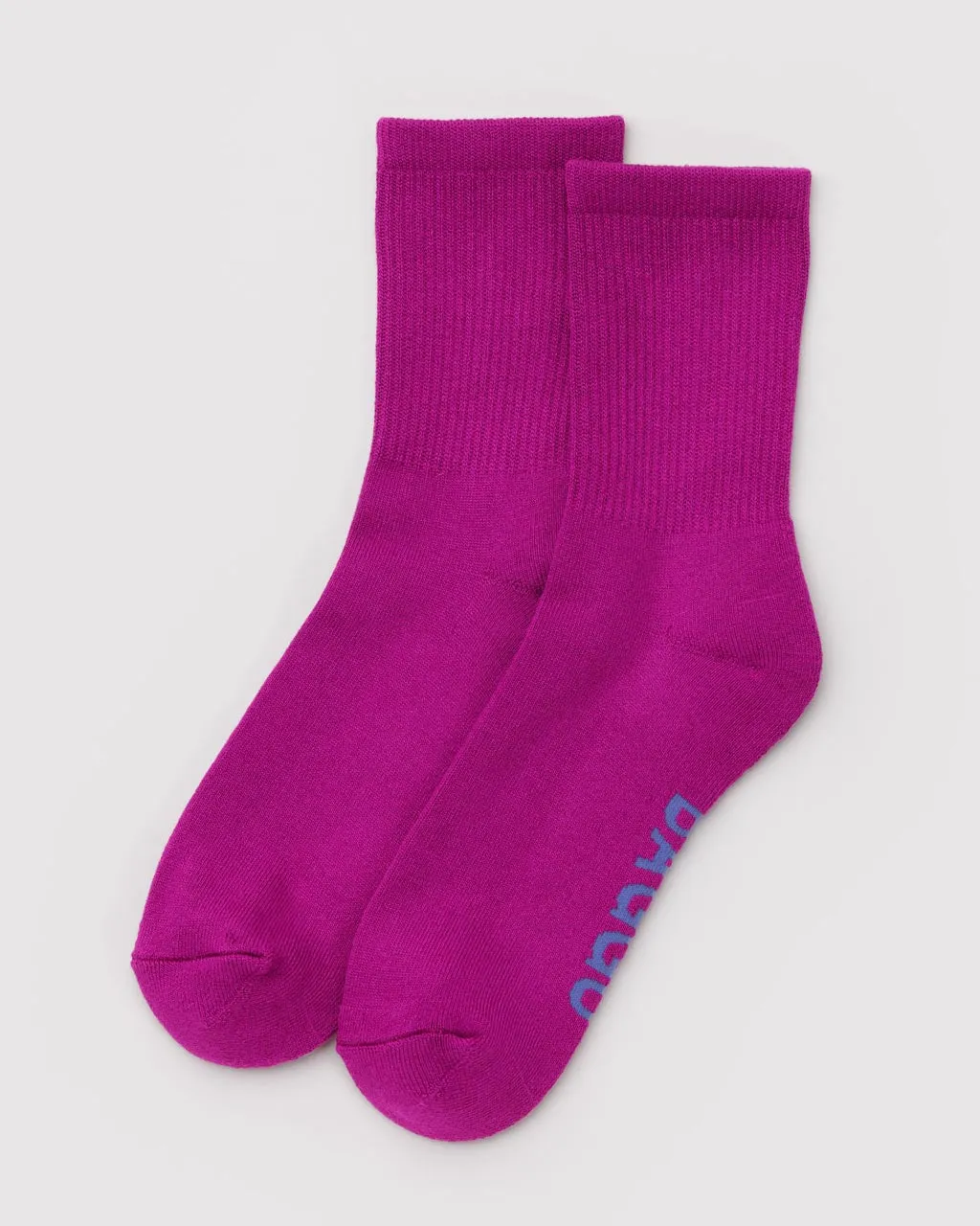 Ribbed Socks - Deep Fuchsia sold by ban.do