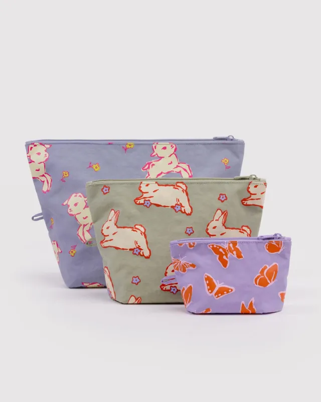Go Pouch Set - Spring Animals sold by ban.do