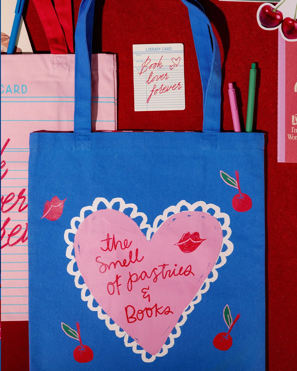 Canvas Tote - Pastries and Books sold by ban.do product image thumbnail 3