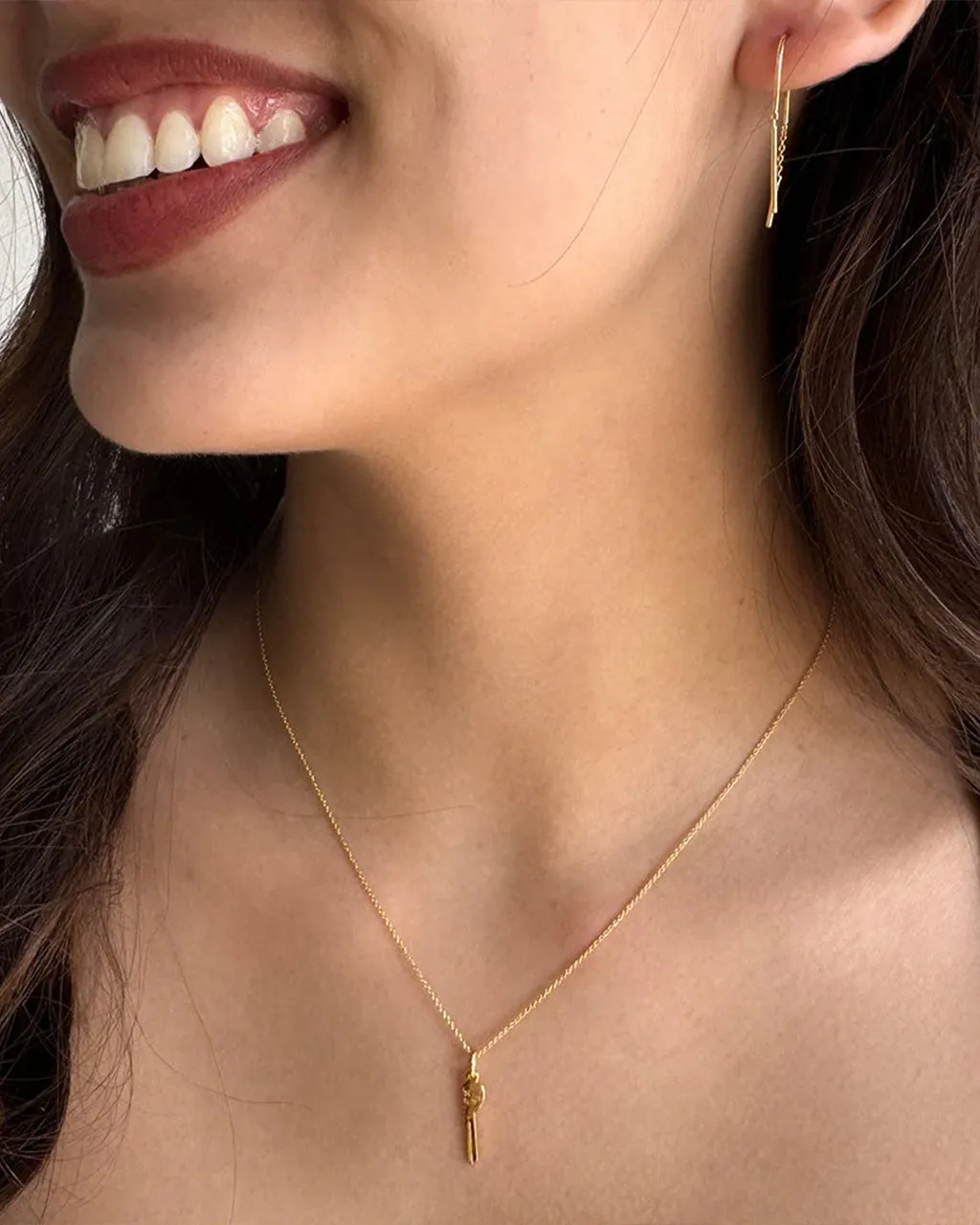 Gold BFF Heart Key Necklace Duo sold by ban.do product image thumbnail 4