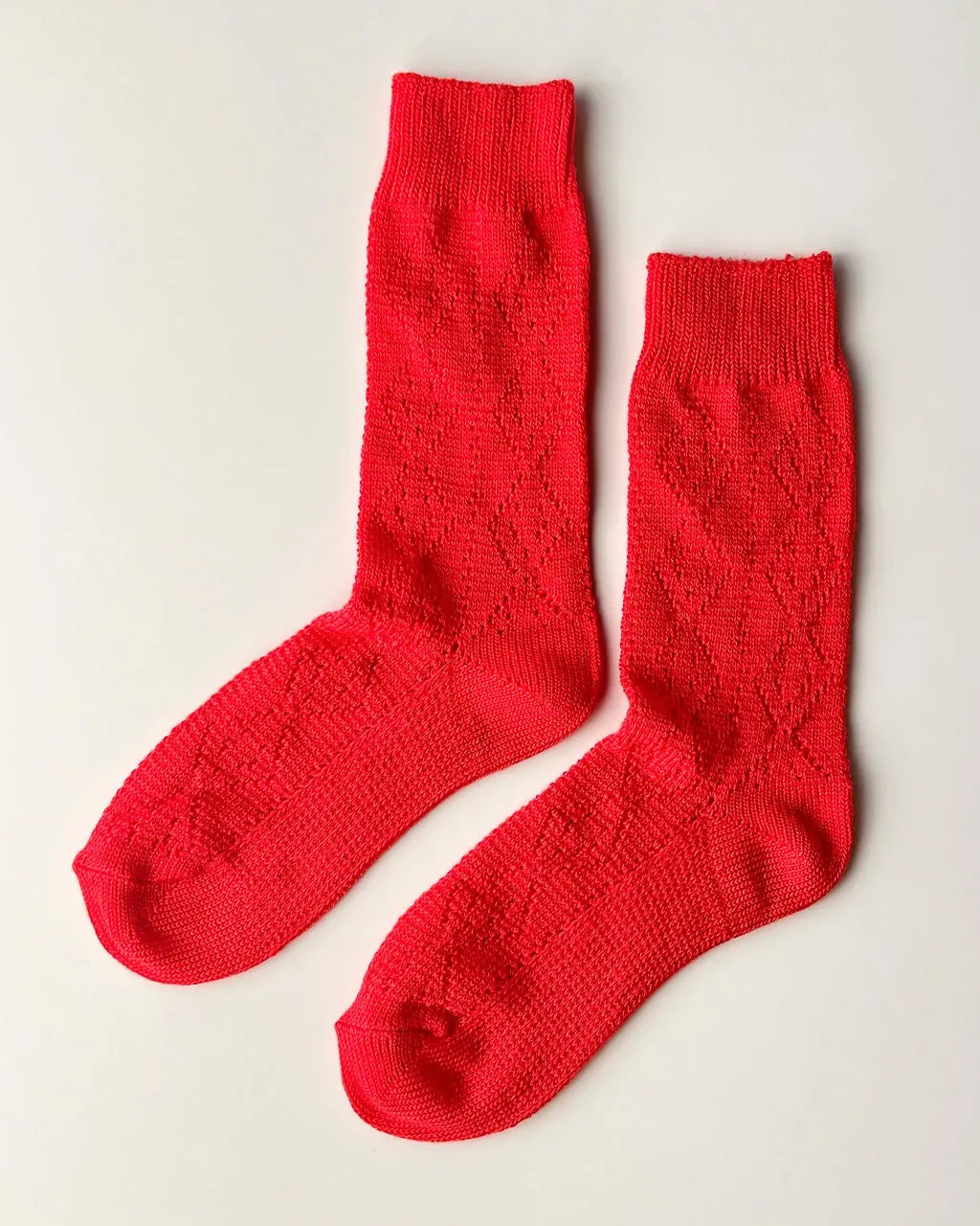 Modal Eyelet Socks - Poppy Red sold by ban.do product image thumbnail 4