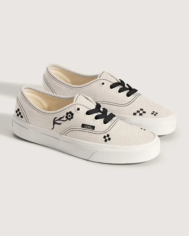 Authentic Sneaker - Embroidery Creme + Black made by Vans