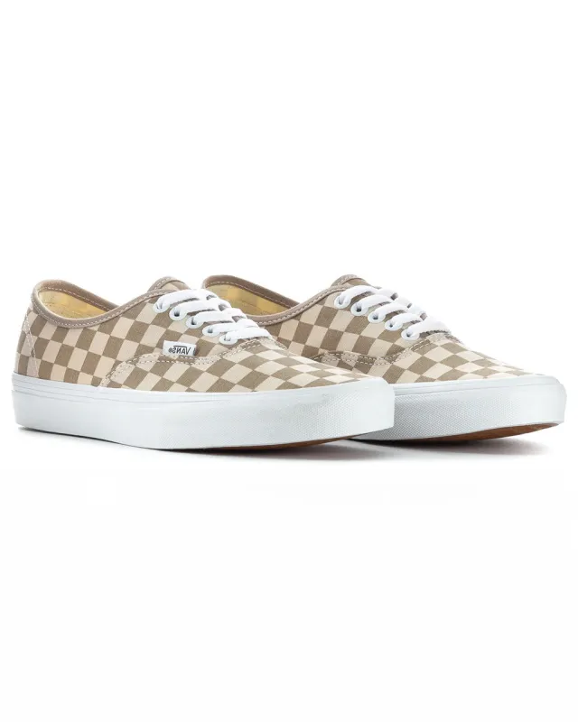 Authentic Checkerboard Sneaker - Aluminum + Oatmeal made by Vans