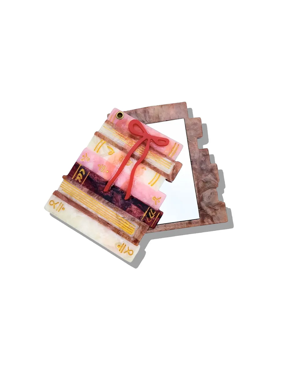 Hand-painted Bow Bookstack Compact Mirror sold by ban.do product image thumbnail 4