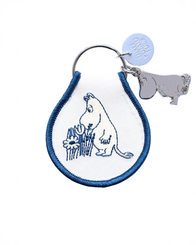 Moomin Moomintroll Garden Patch Keychain + Charm made by Three Potato Four