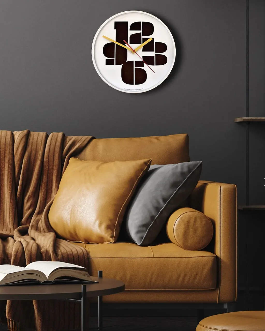 Mod Numbers Wall Clock - Black and White sold by ban.do product image thumbnail 3