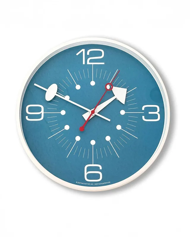 About Dot Time Wall Clock - Blue made by ban.do