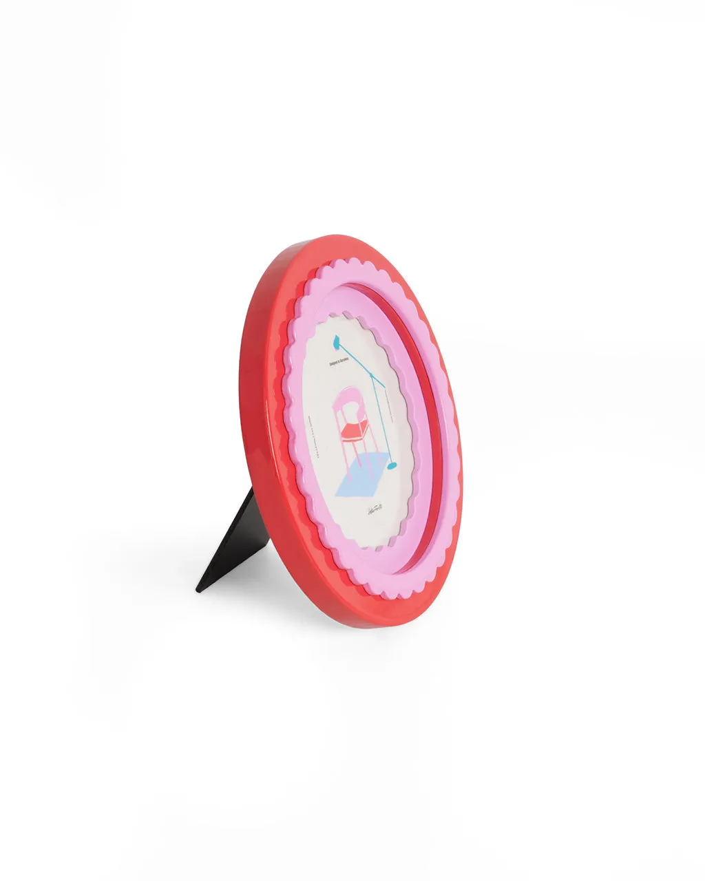 Round Glossy Red Photo Frame sold by ban.do product image thumbnail 2