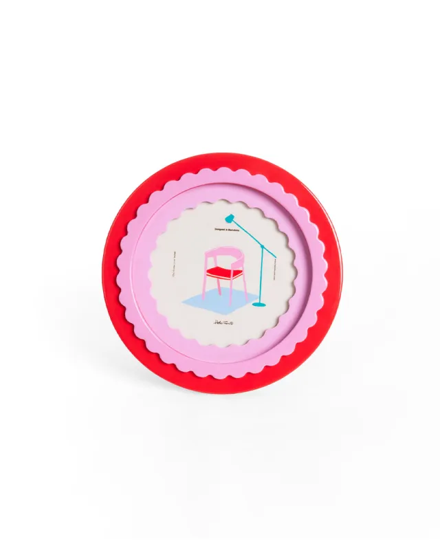 Round Glossy Red Photo Frame made by ban.do