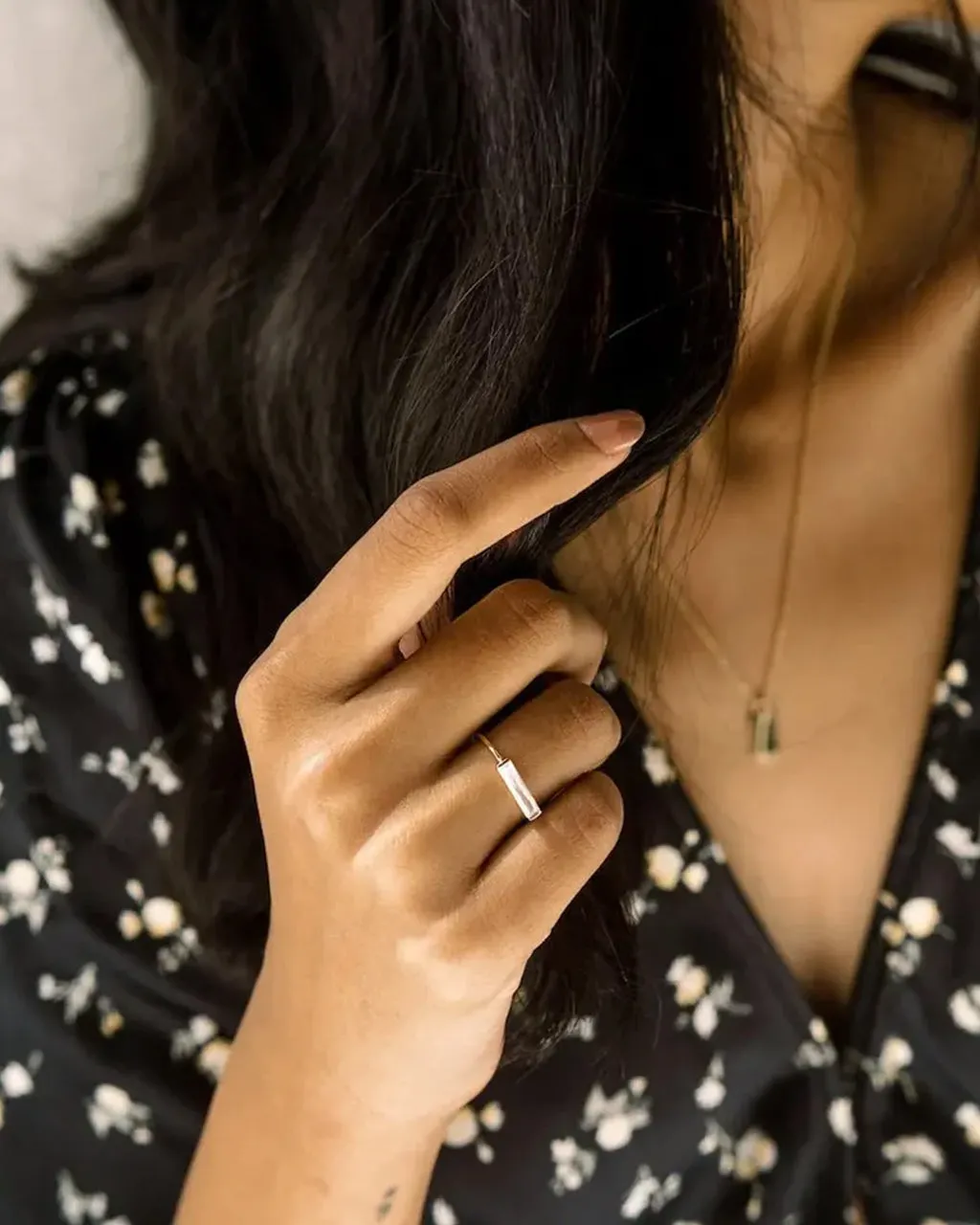 Lorena Baguette Ring - Gold sold by ban.do product image thumbnail 2