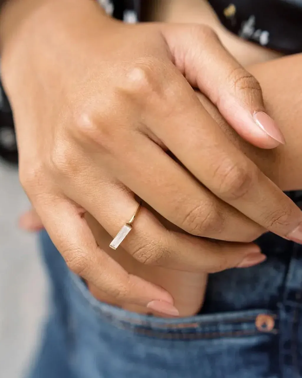 Lorena Baguette Ring - Gold sold by ban.do product image thumbnail 3