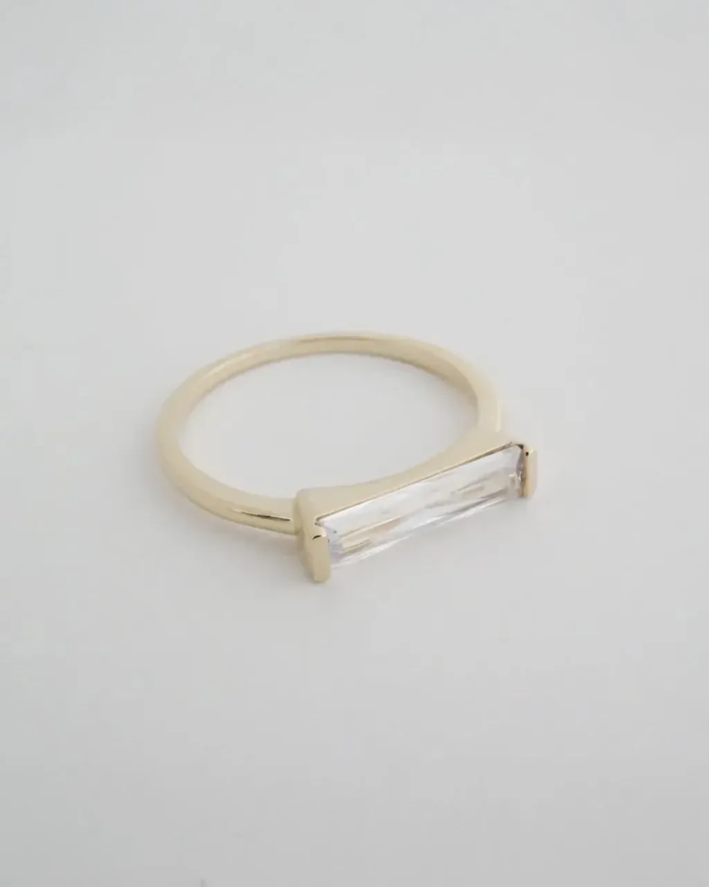 Lorena Baguette Ring - Gold sold by ban.do