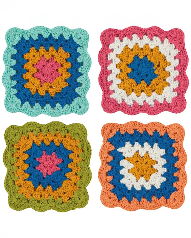 Loop De Loop Crochet Coasters - Set of 4 made by ban.do
