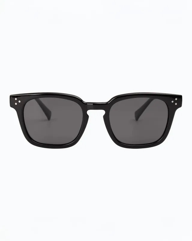 Diner Retro Polarized Square Sunglasses - Black made by ban.do