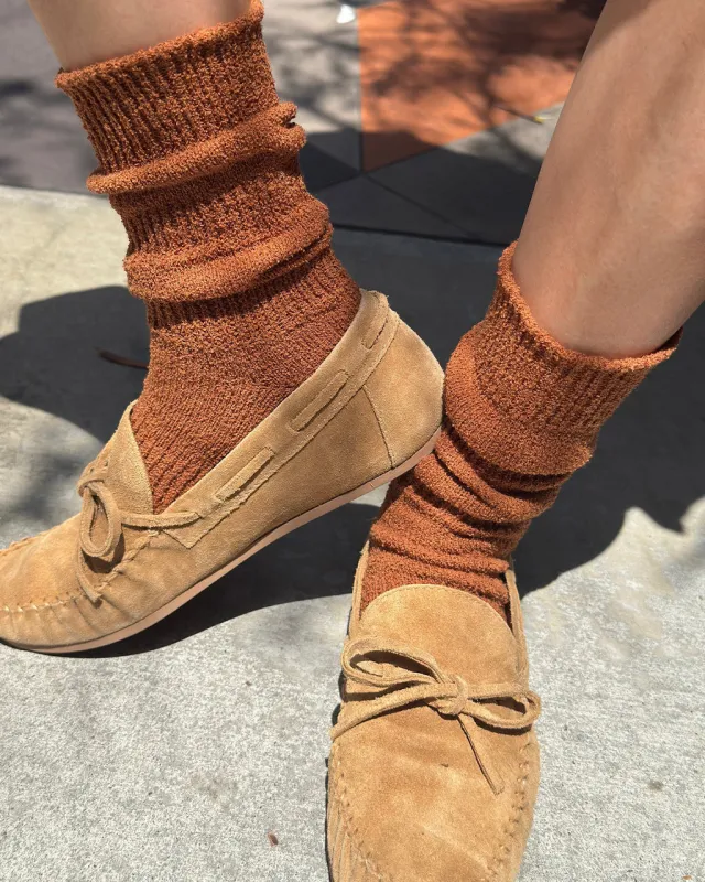 Airy Puffin Socks - Whisky made by Le Bon Shoppe