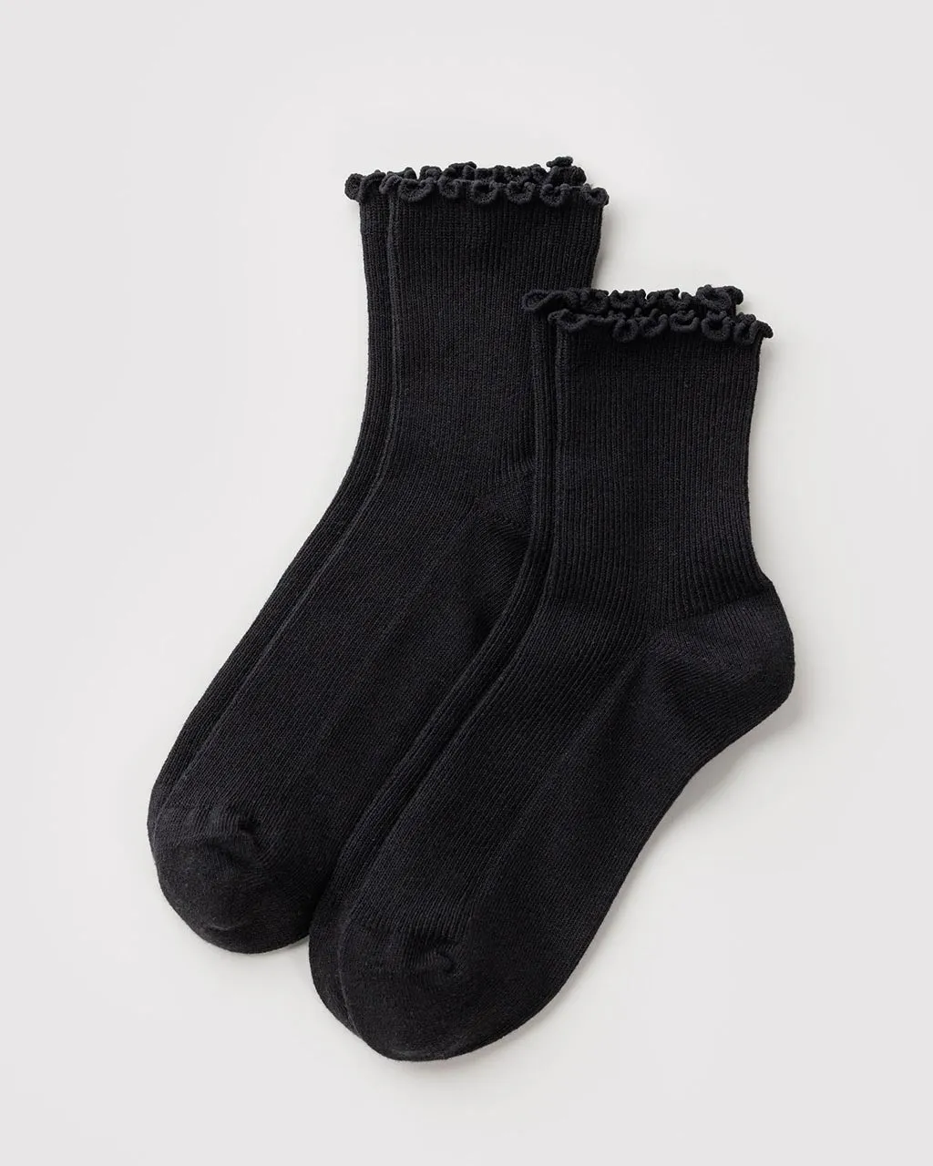 Lettuce Edge Sock Set Of 2 - Black sold by ban.do