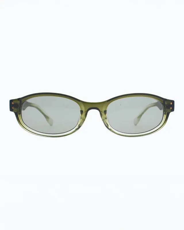 Bardot Slim Oval Sunglasses - Olive made by ban.do