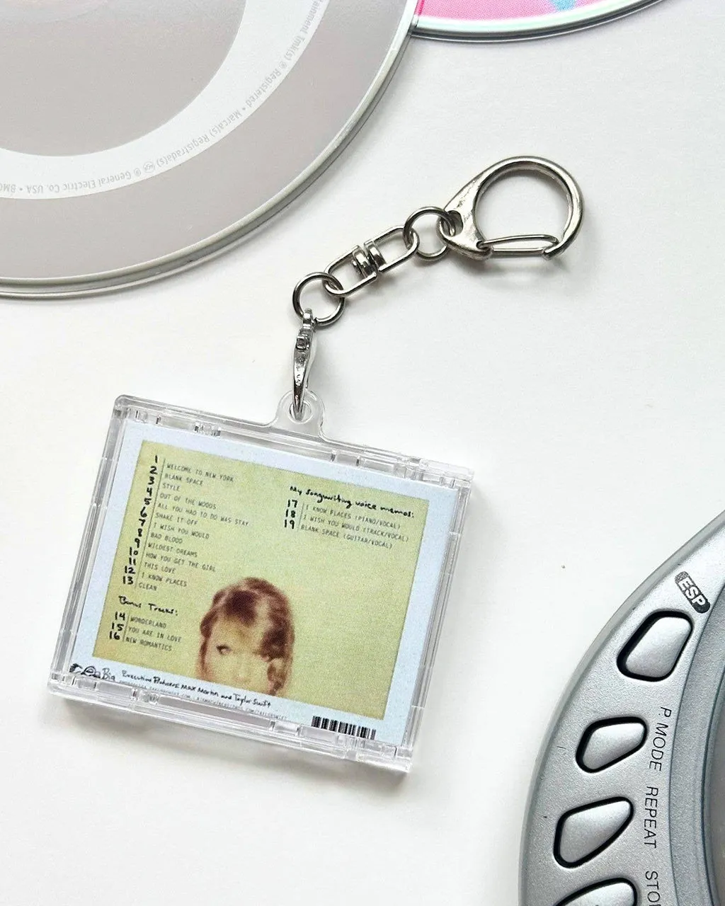 'Hit Clips' Mini CD Case Keychain - Taylor Swift - Blank Space sold by ban.do product image thumbnail 2