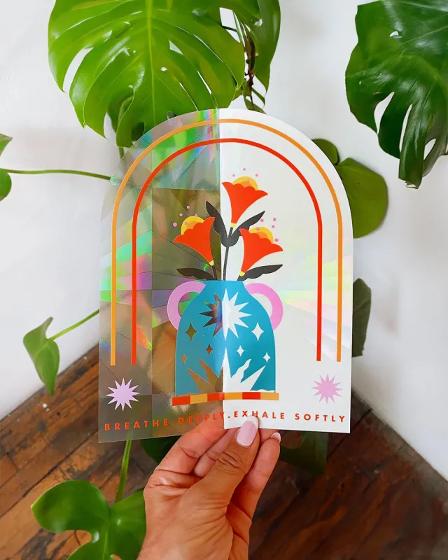 Breathe Deeply Sun Catcher made by ban.do
