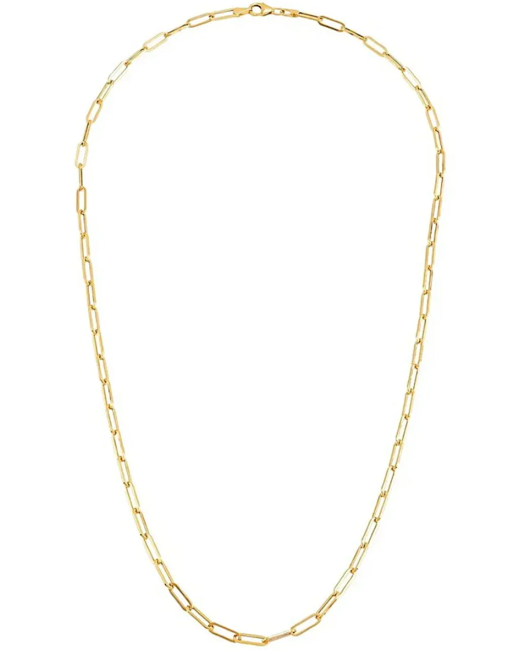 Stainless Steel Paper Clip Necklace - Gold sold by ban.do product image thumbnail 2