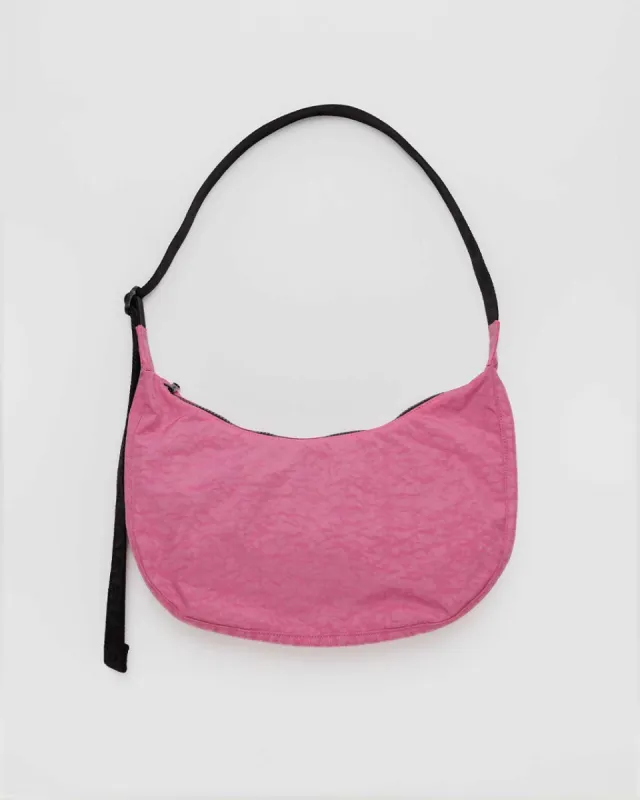 Medium Nylon Crescent Bag - Azalea Pink sold by ban.do