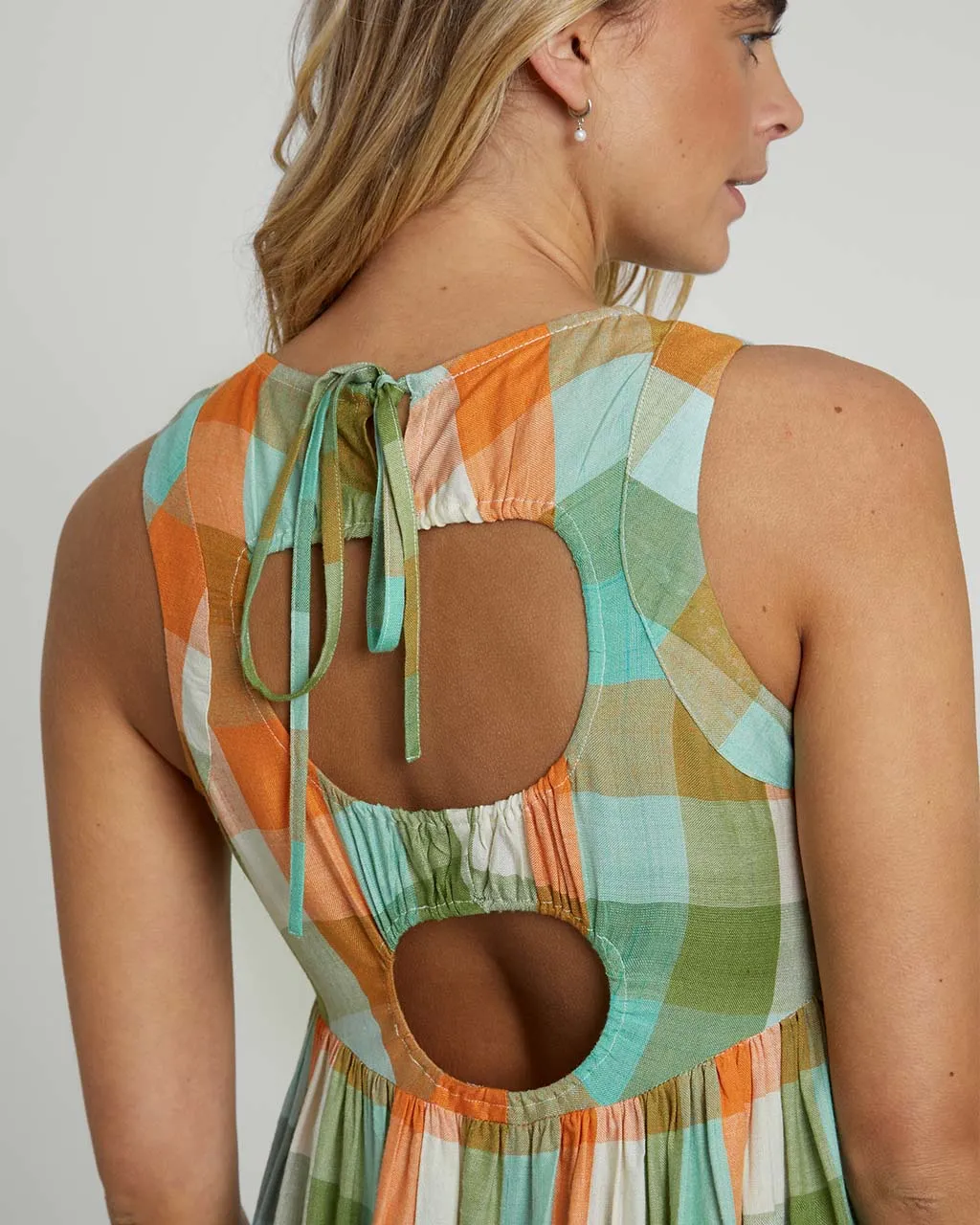 Check Midi Dress sold by ban.do product image thumbnail 3