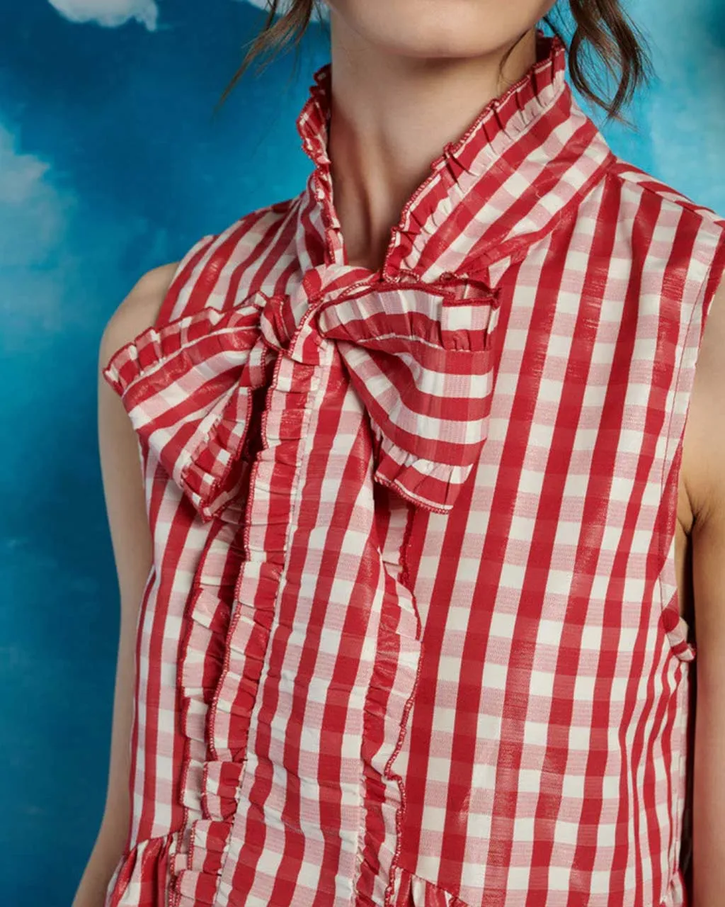 Stables Gingham Bow Dress sold by ban.do product image thumbnail 3