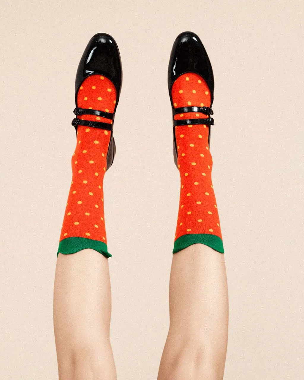 Red Strawberry Crew Socks sold by ban.do product image thumbnail 2