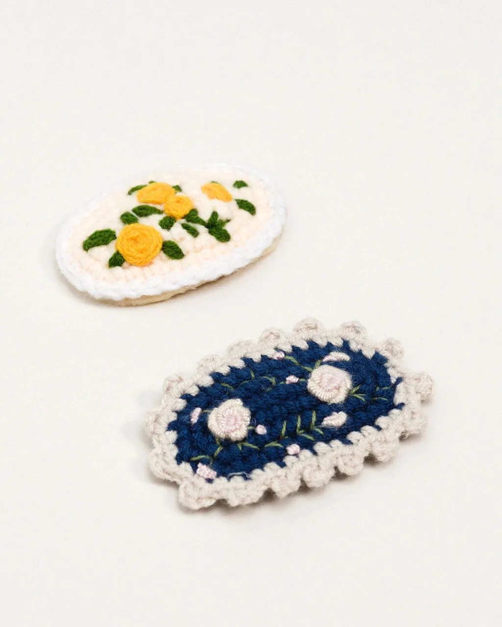 Polly Crochet Hair Clips - Yellow Multi sold by ban.do product image thumbnail 5