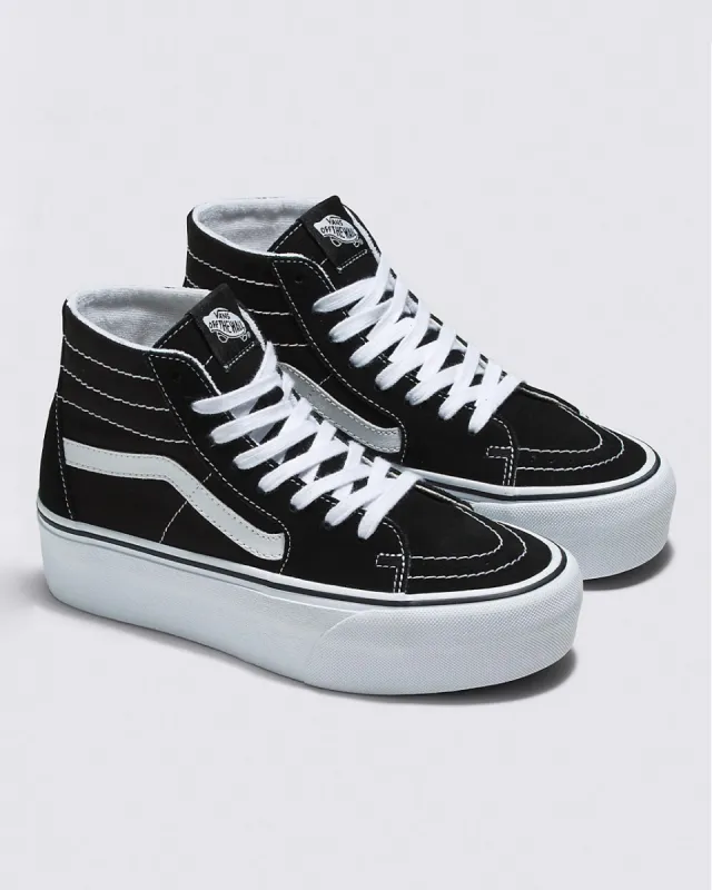Sk8-Hi Tapered Stackform Sneaker - Black + True White sold by ban.do