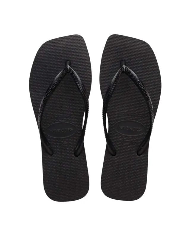 Slim Square Sandal - Black sold by ban.do