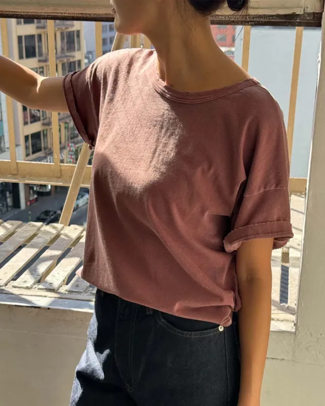 Vintage Fille Tee - Brick sold by ban.do