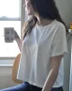 Vintage Fille Tee - Clean White sold by ban.do