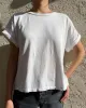 Vintage Fille Tee - Clean White sold by ban.do