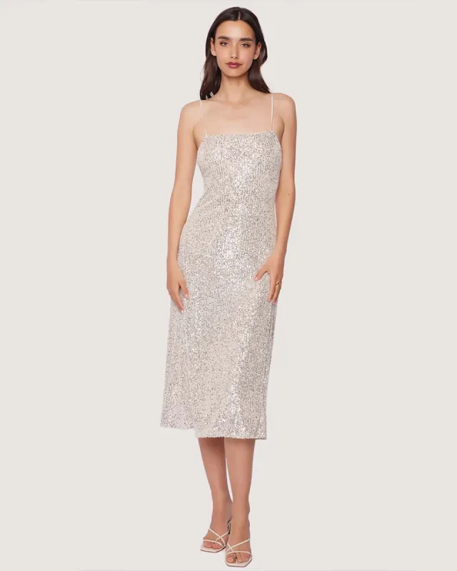 Etoile Midi Dress - Silver sold by ban.do