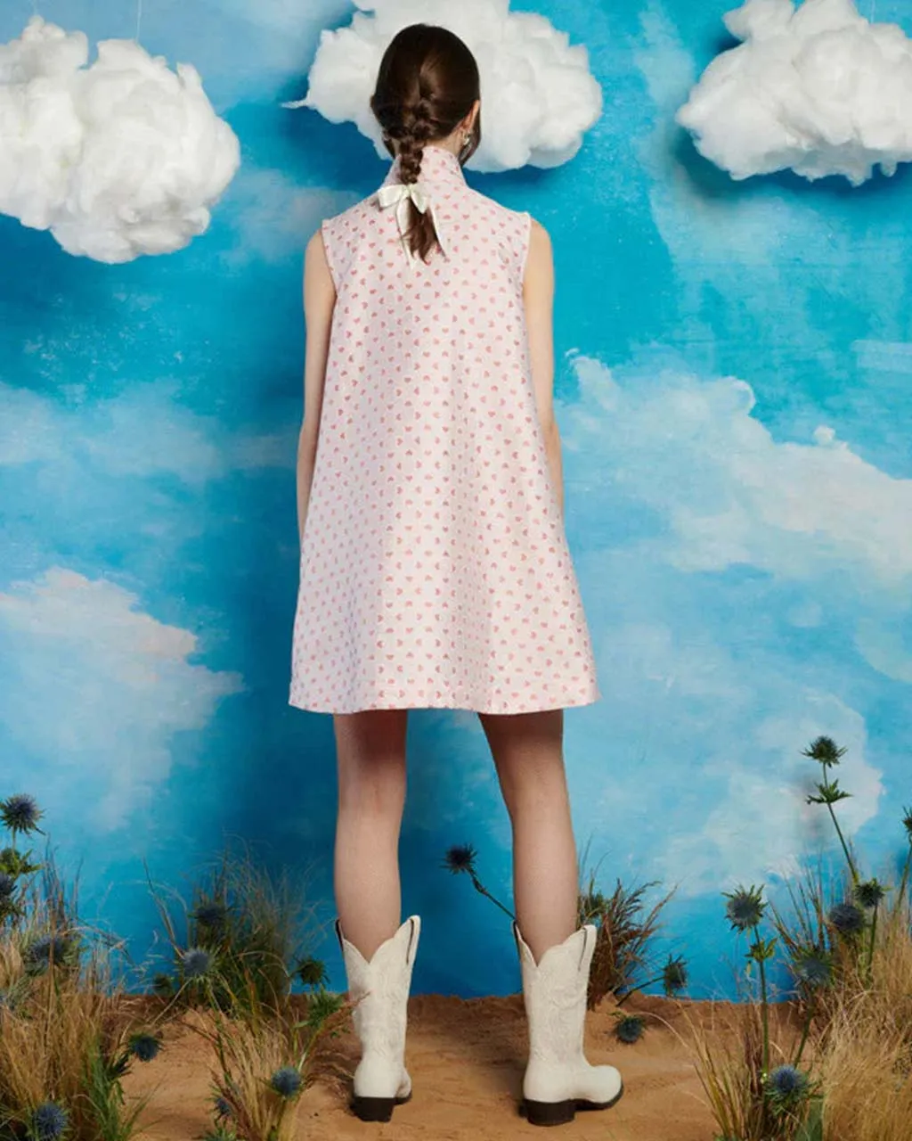 Canter Jacquard Bow Dress sold by ban.do product image thumbnail 3